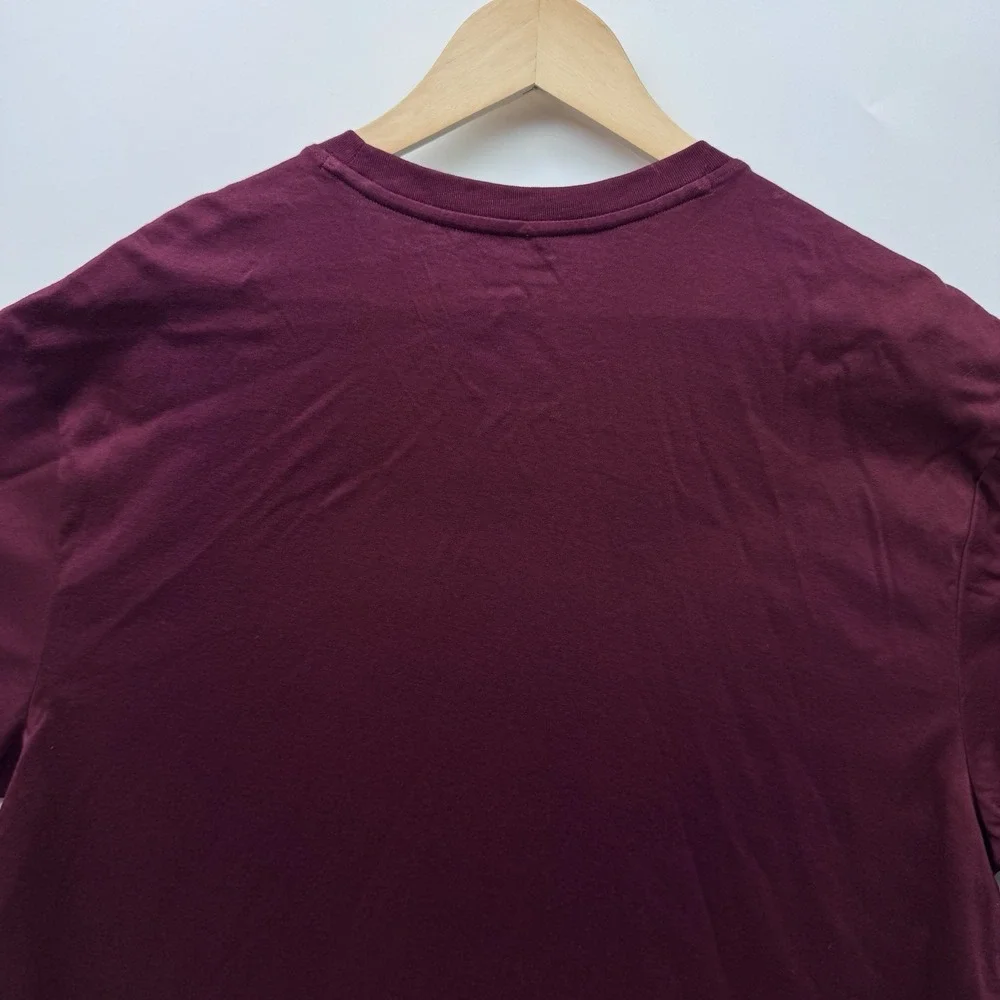Polo Ralph Lauren Men's Burgundy Maroon Mercerized Cotton T-Shirt Size Large NWT